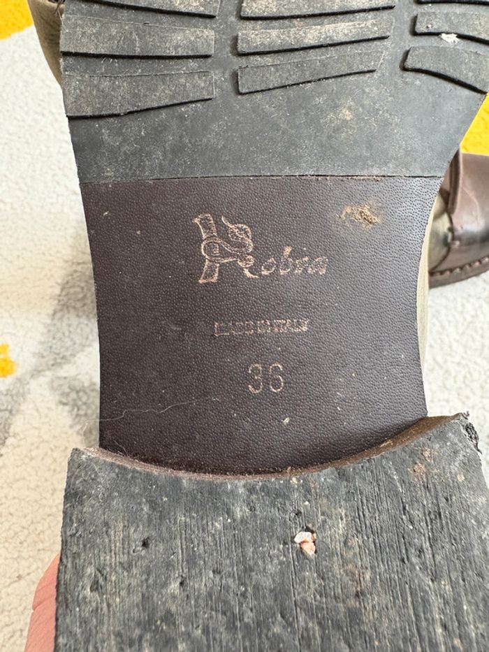 Bottines en cuir Kobra Taille 36 - photo numéro 5