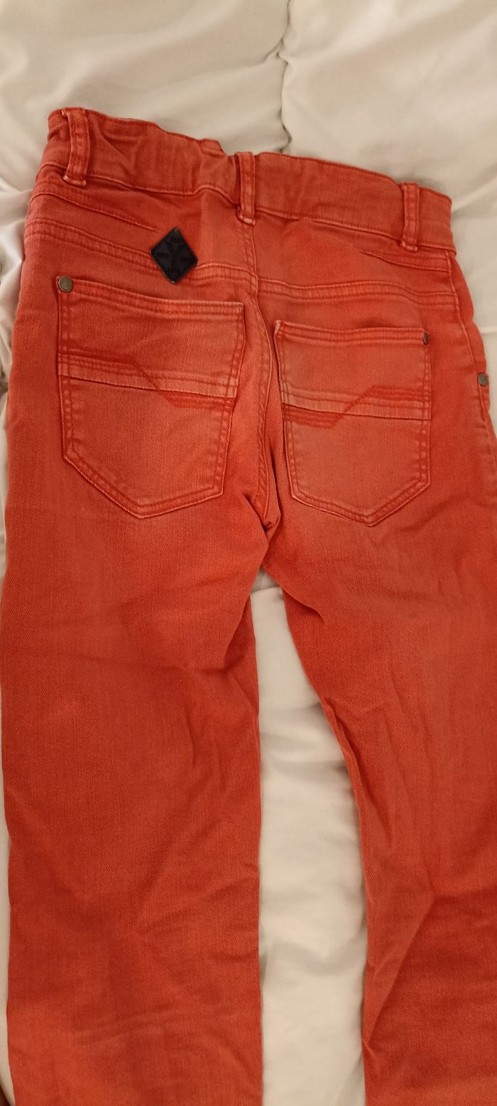 Jean rouge orangé - photo numéro 3