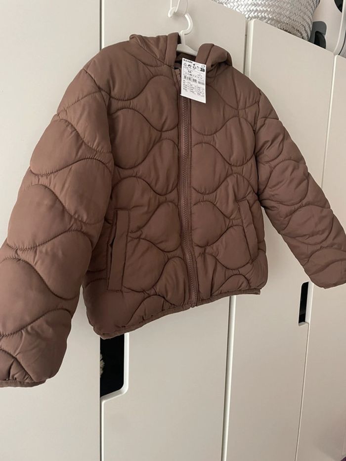 Veste doudoune Kiabi neuf marron chocolat, 5 ans