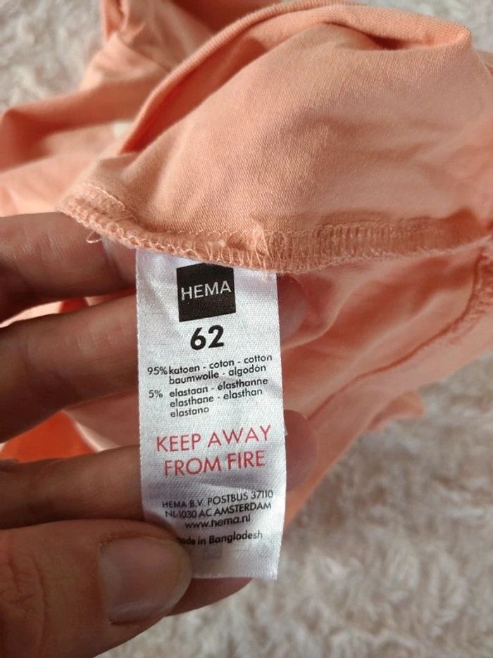 Ensemble (haut manches longues+ legging jupe) Fille 3 mois Oiseau triangle You make my day Hema - photo numéro 8