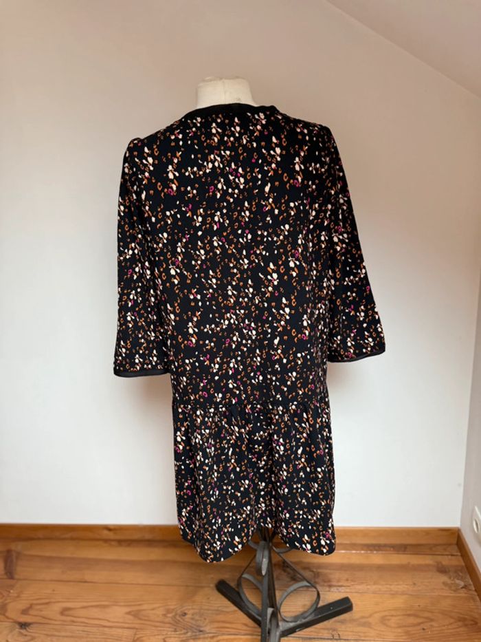 Superbe robe noire et imprimée fluide neuve Promod 🌸 L 40 42 - photo numéro 5
