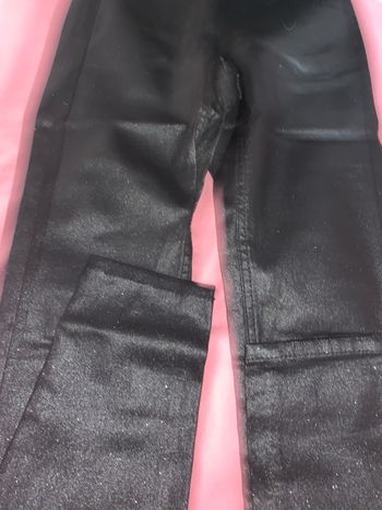Pantalon cuir pailleté