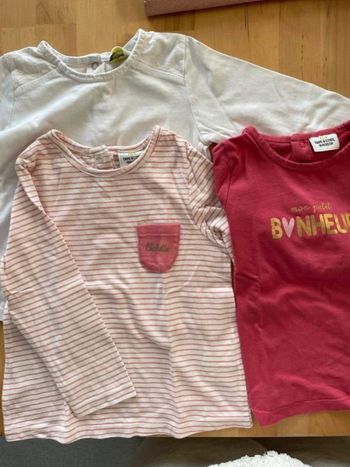 Lot 3 T-shirt manches longues TAO 18 mois
