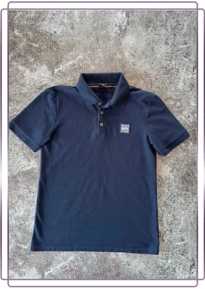 Polo bleu marine homme Hugo Boss taille XS Polo man Poloshirt uomo Polo hombre Polo Herren - photo numéro 2