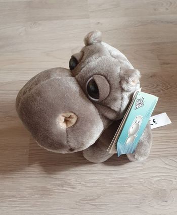 Peluche neuve hippopotame gris big Headz