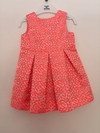 Robe orange bébé 12 mois