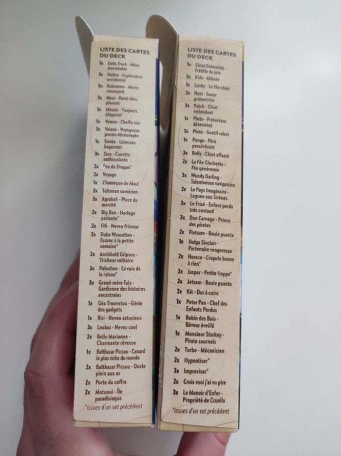 Disney Lorcana Lot 2 decks de démarrage Chapitre 3 - Vaiana et Picsou + Pongo et Peter Pan - photo numéro 3