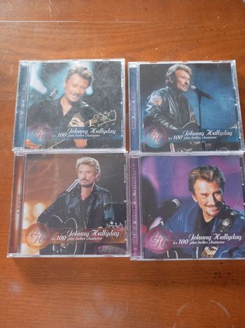 Lot 4 CD Johnny Hallyday 