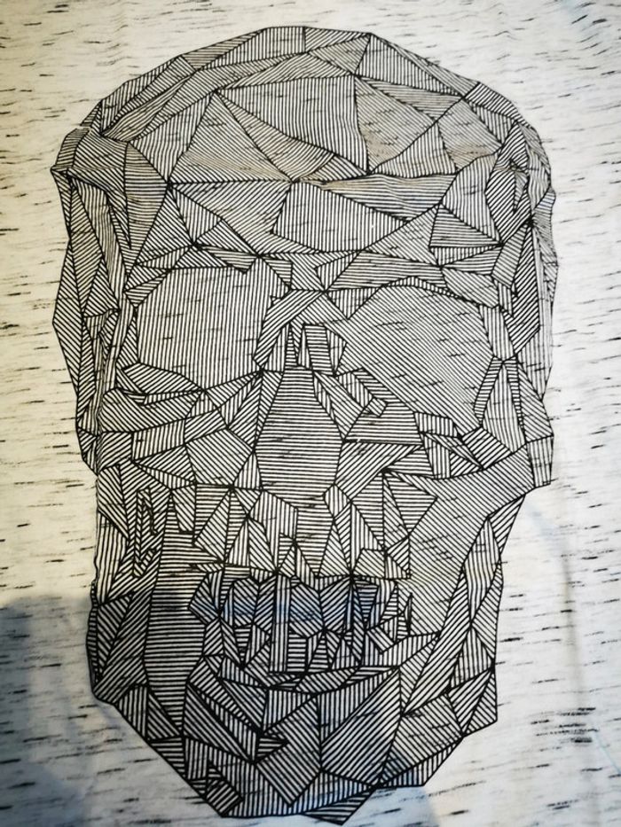 T-shirt manches courtes tête de mort M - photo numéro 3