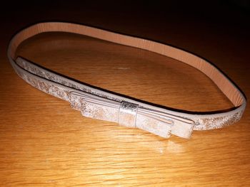 Ceinture enfant noeud argenté
