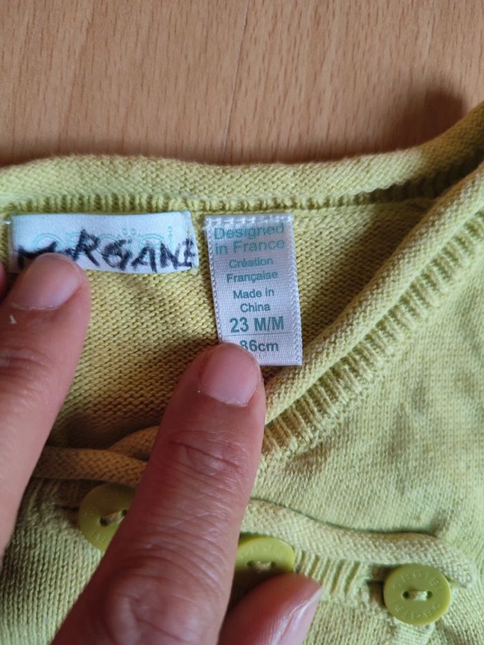 Lot tenue short Okaïdi + débardeur Elsys Girls + gilet Obaïbi en 24M - photo numéro 7