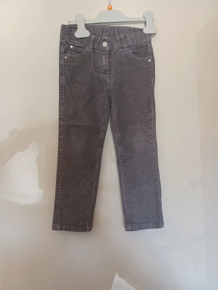 Jeans velour fille 4 ans