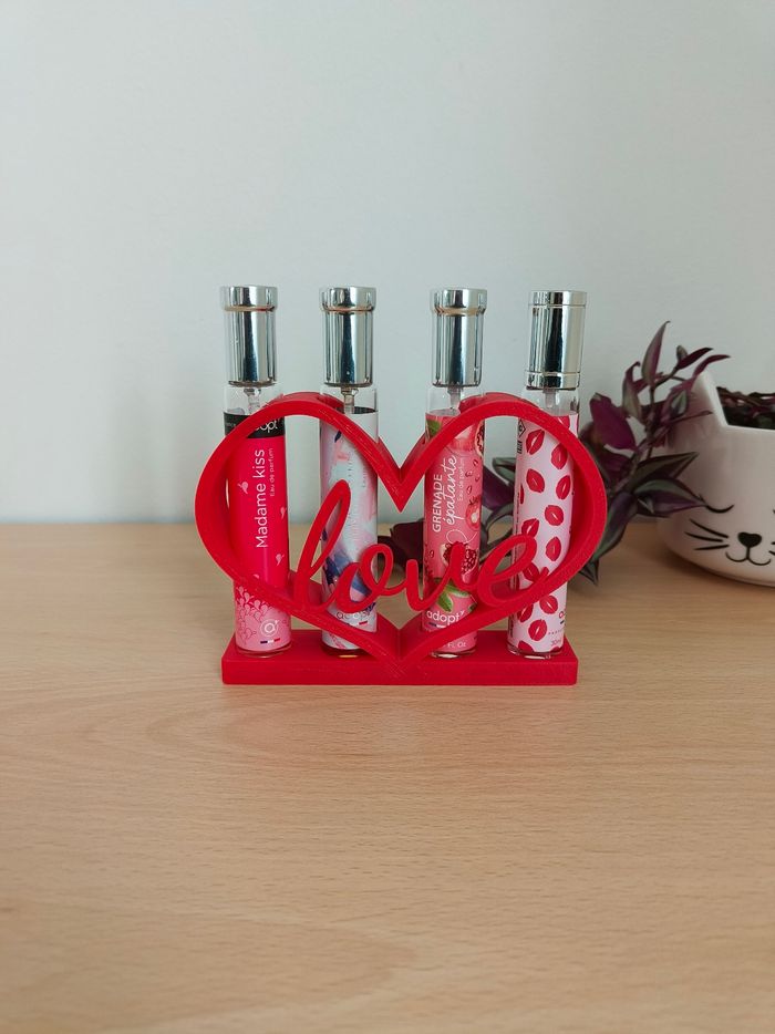 Support à parfum pour adopt 30ml en coeur