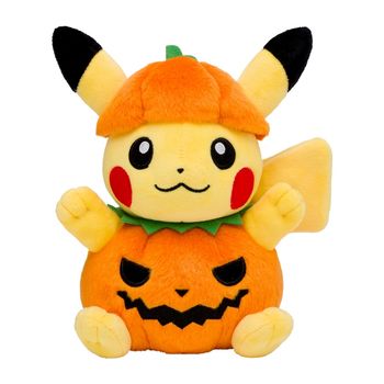 Peluche Pikachu Citrouille Halloween 2025 Rare : Exclusivité Pokémon Center Japon