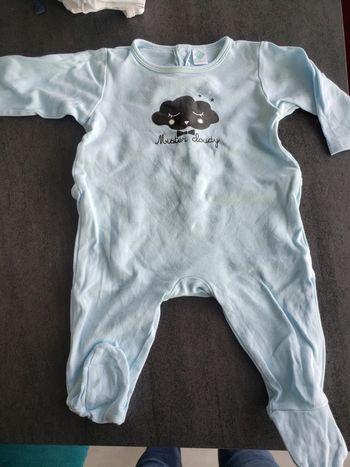 Pyjama bleu clair tex 6 mois