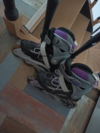 Rollers violet femme 37