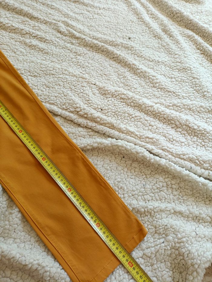 Pantalon jaune moutarde slim strass paillettes Armand Thierry Premium cute vintage old school - photo numéro 7