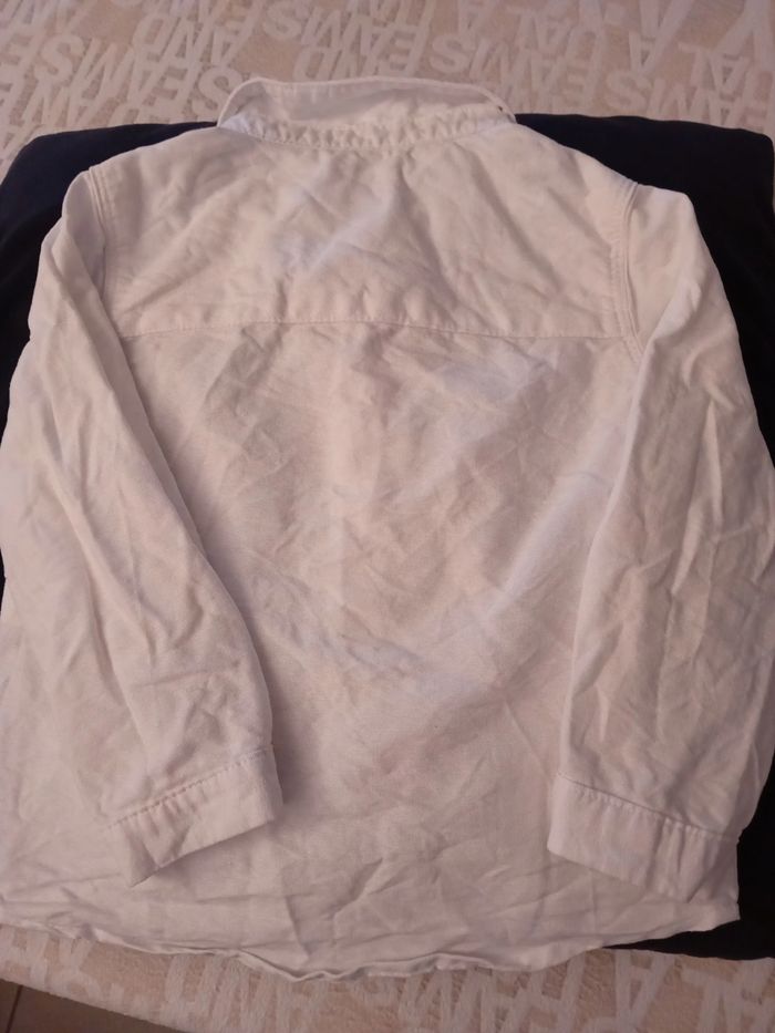 Chemise blanche manches longues en 24 mois Kiabi - photo numéro 3