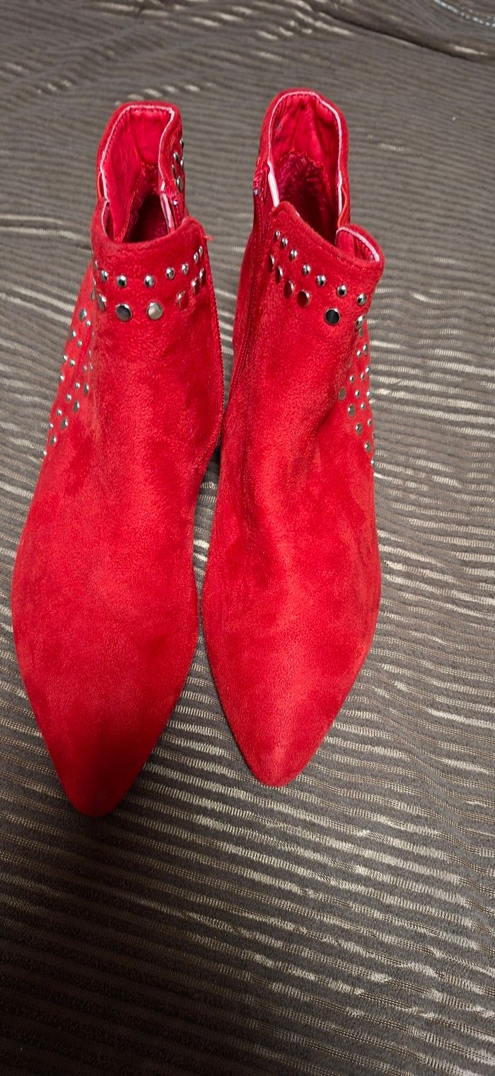 Bottines rouge - photo numéro 4