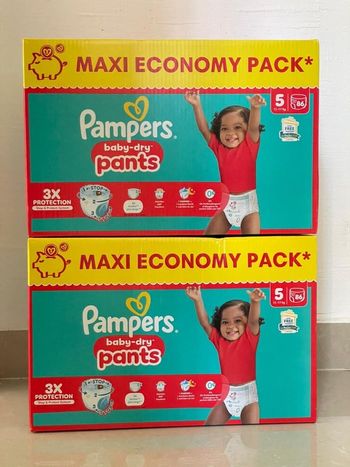 Lot couche Pampers pants baby dry T5