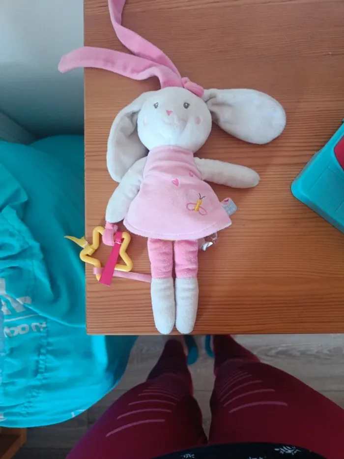 Doudou ballerine rose