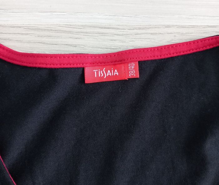 Pyjama femme 2 pièces (T-shirt et pantacourt) noir imprimé Tissaia taille M⁷ - photo numéro 3