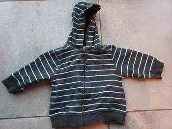 Pull à capuche zippé sweat 6 mois Kimbaloo