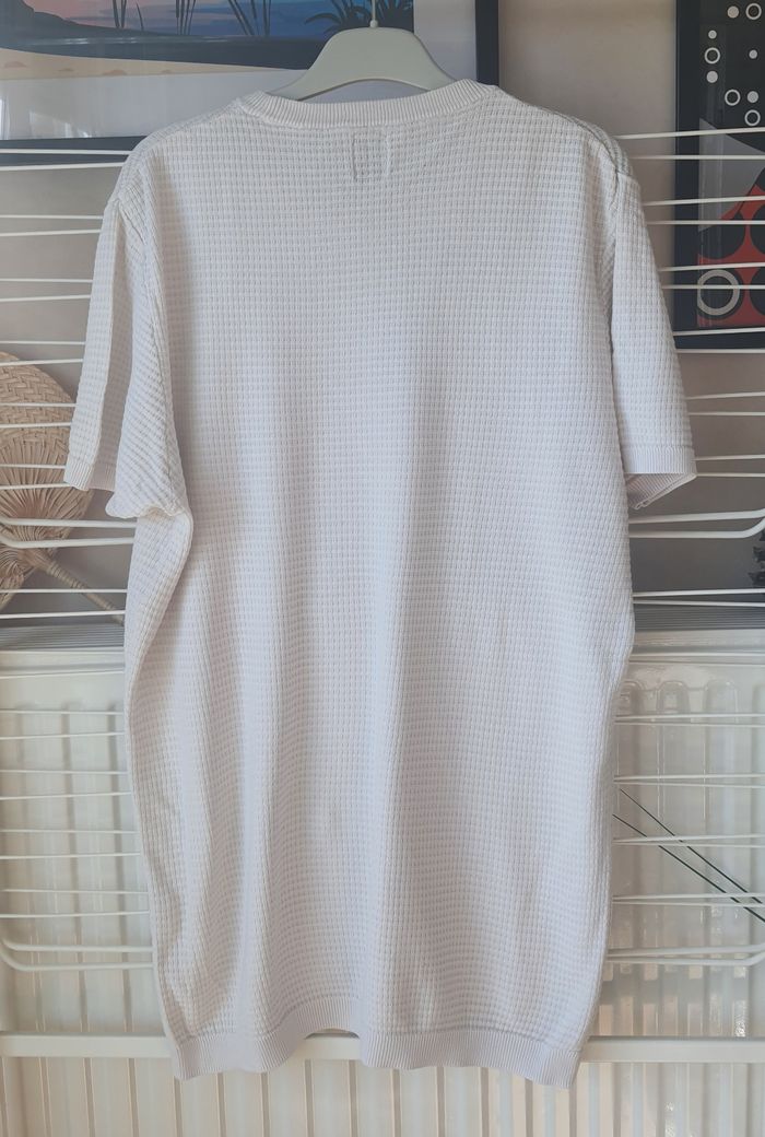 Lot deux t-shirts Zara, camel & écru, taille: L - photo numéro 5