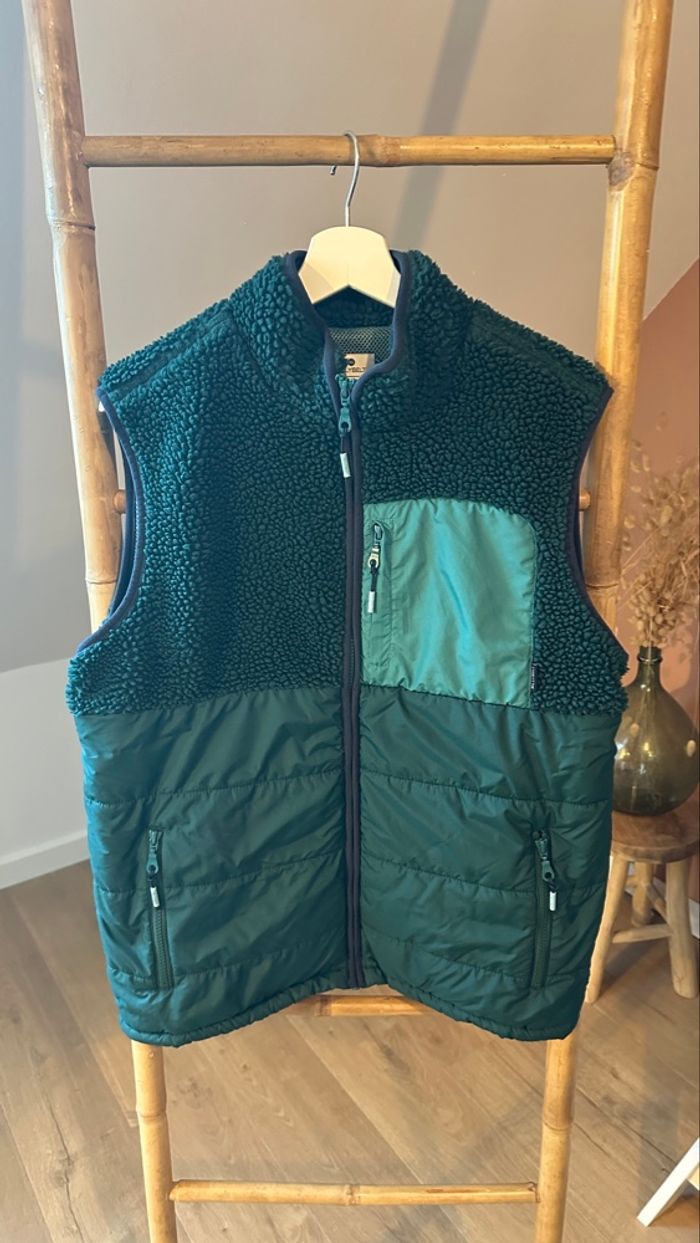 💜 Veste sans manches vert émeraude effet moutons billybelt taille M neuf 💜 - photo numéro 2