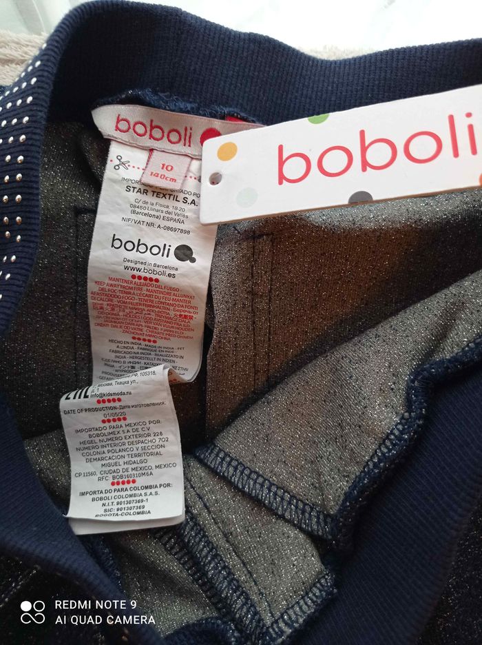 Pantalon sportwear bleu pailleté boboli - photo numéro 4