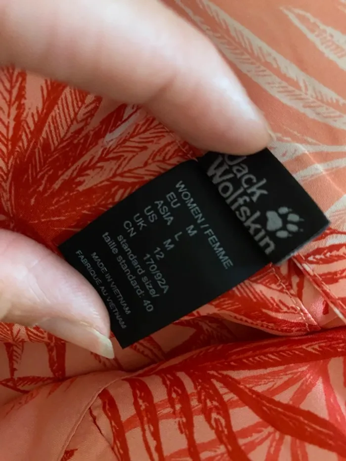 Robe de randonnée orangée Jack Wolfskin Taille M - photo numéro 4