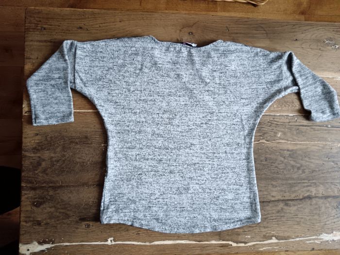 Tee-shirt gris fashion style 10 ans - photo numéro 2