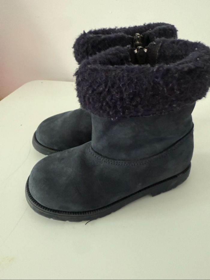 Bottines fille Little Mary Comète – pointure 26 – nubuck bleu marine (fabriquées en France) - photo numéro 2