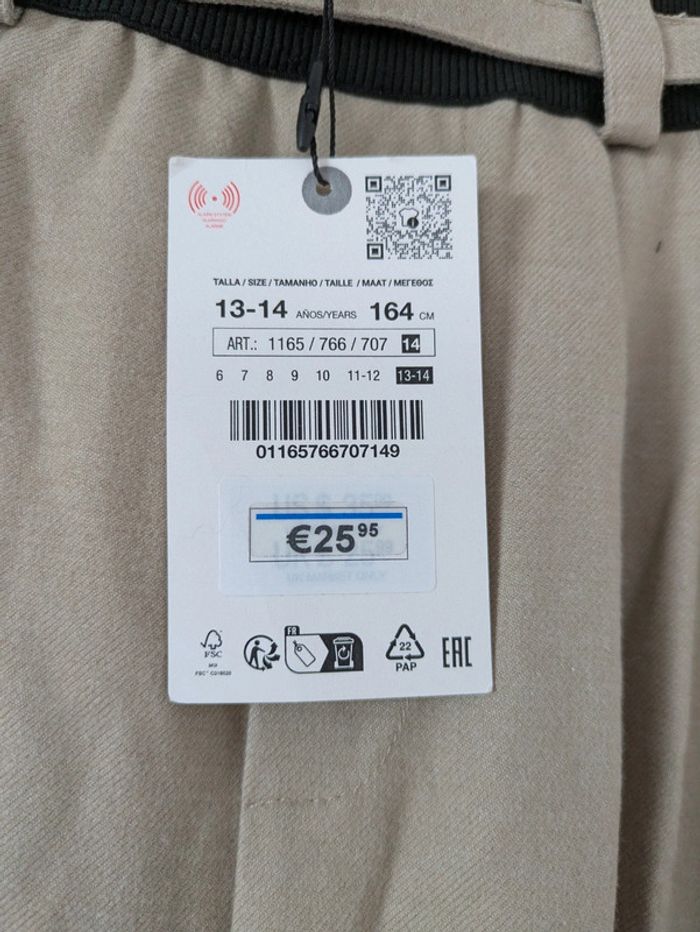 Pantalon large ceinture cuir - photo numéro 3