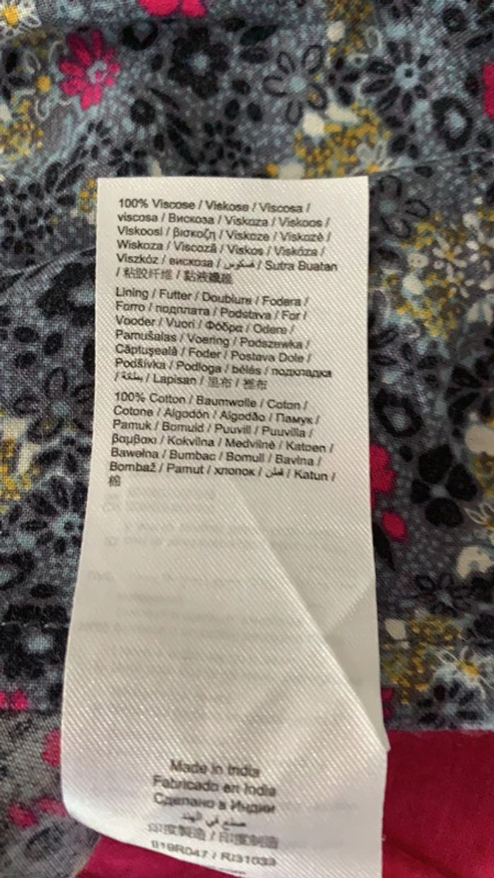 Robe grise fleurie 8/9 ans Esprit - photo numéro 8