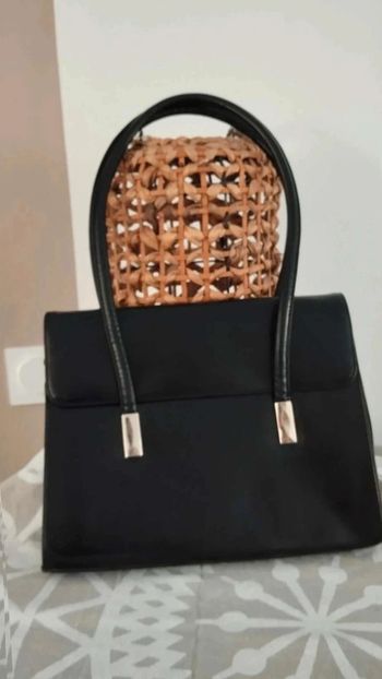 Sac noir vintage grande hanse