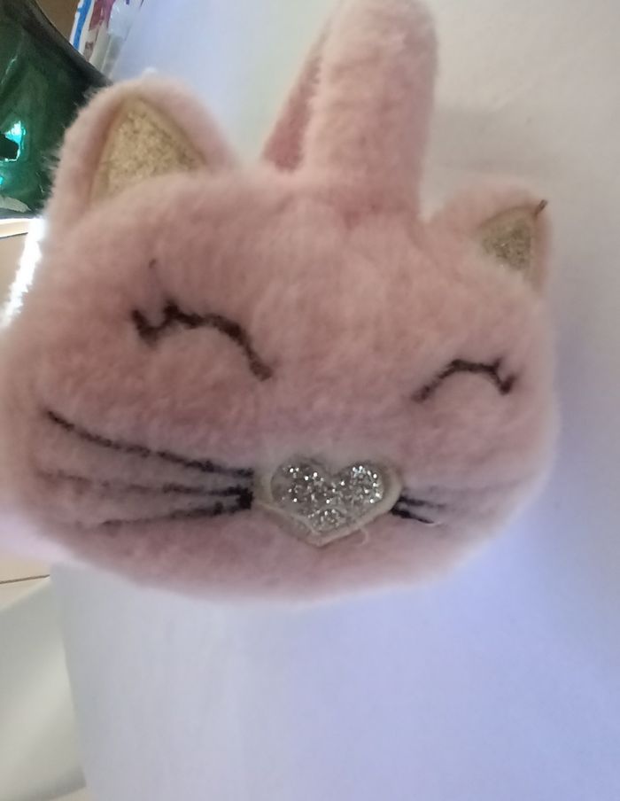 Cache oreilles tête de chat - photo numéro 3