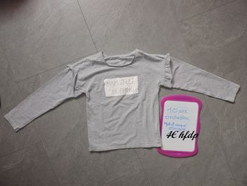 tee shirt manche longue orchestra taille 10 ans dessin craqué d'origine