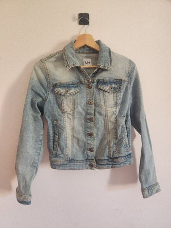Veste en jean femme M La Halle – bleu clair – denim stretch – très bon état