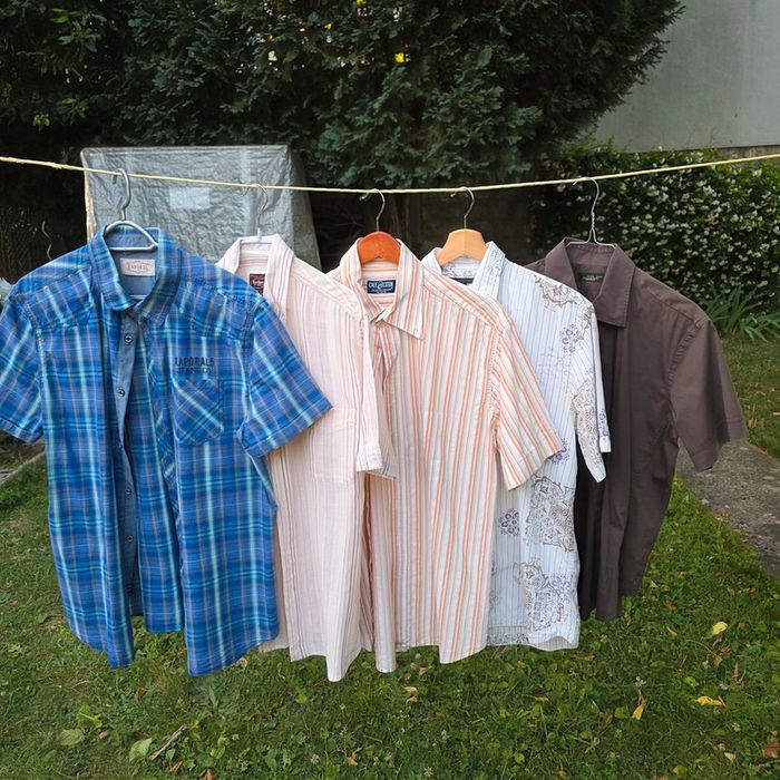 Lot 5 chemises m.courtes homme