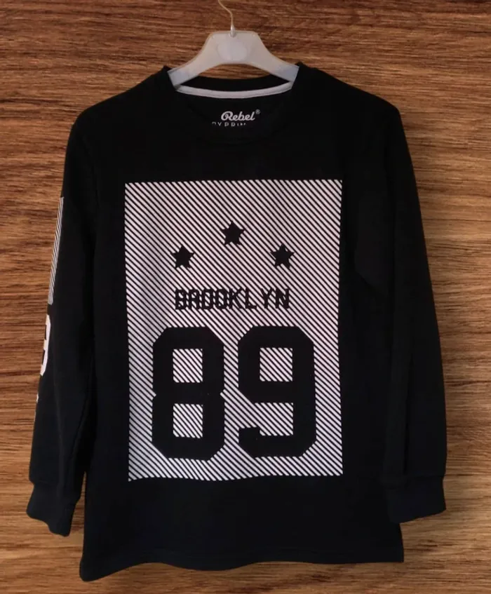 🖤 Sweat stylé "Brooklyn 89" - Taille 152 🖤