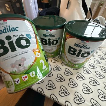 Lait modilac bio neuf 2eme âge