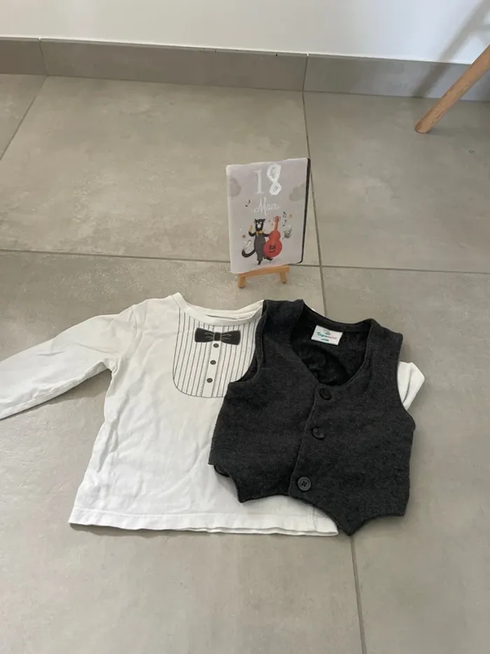 Gilet sans manche avec tee-shirt