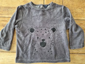 Haut de pijama gris 24 mois kiabi