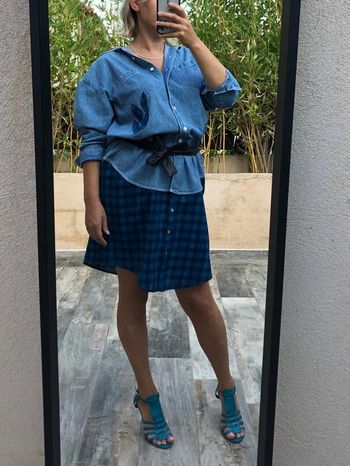 Robe chemise upcycling L/XL