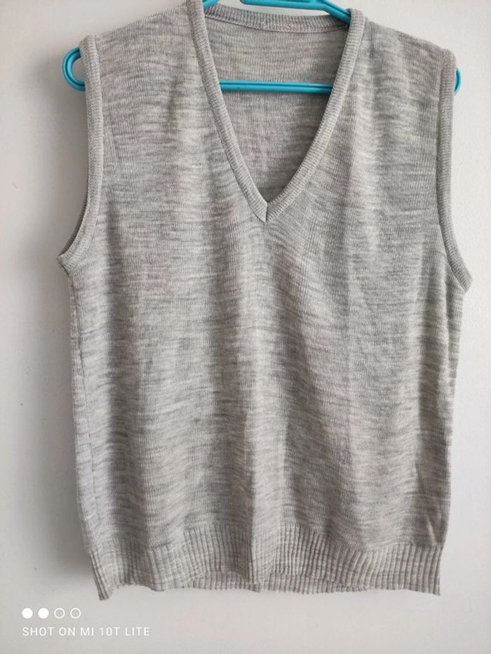 Débardeur gris chiné