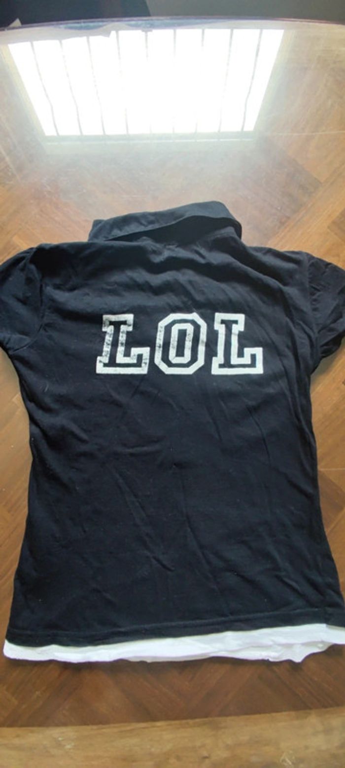 T-shirt coton type polo MDR Jennyfer T.M - photo numéro 3