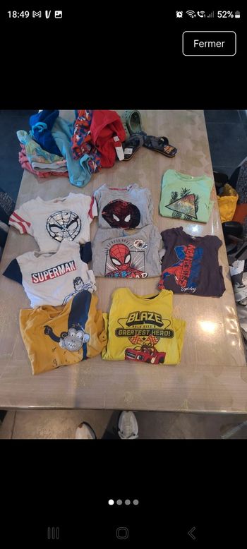 Lot tee shirt 5 ans 