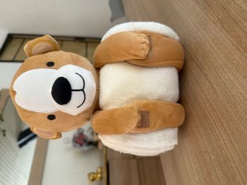 Peluche + plaid neuve