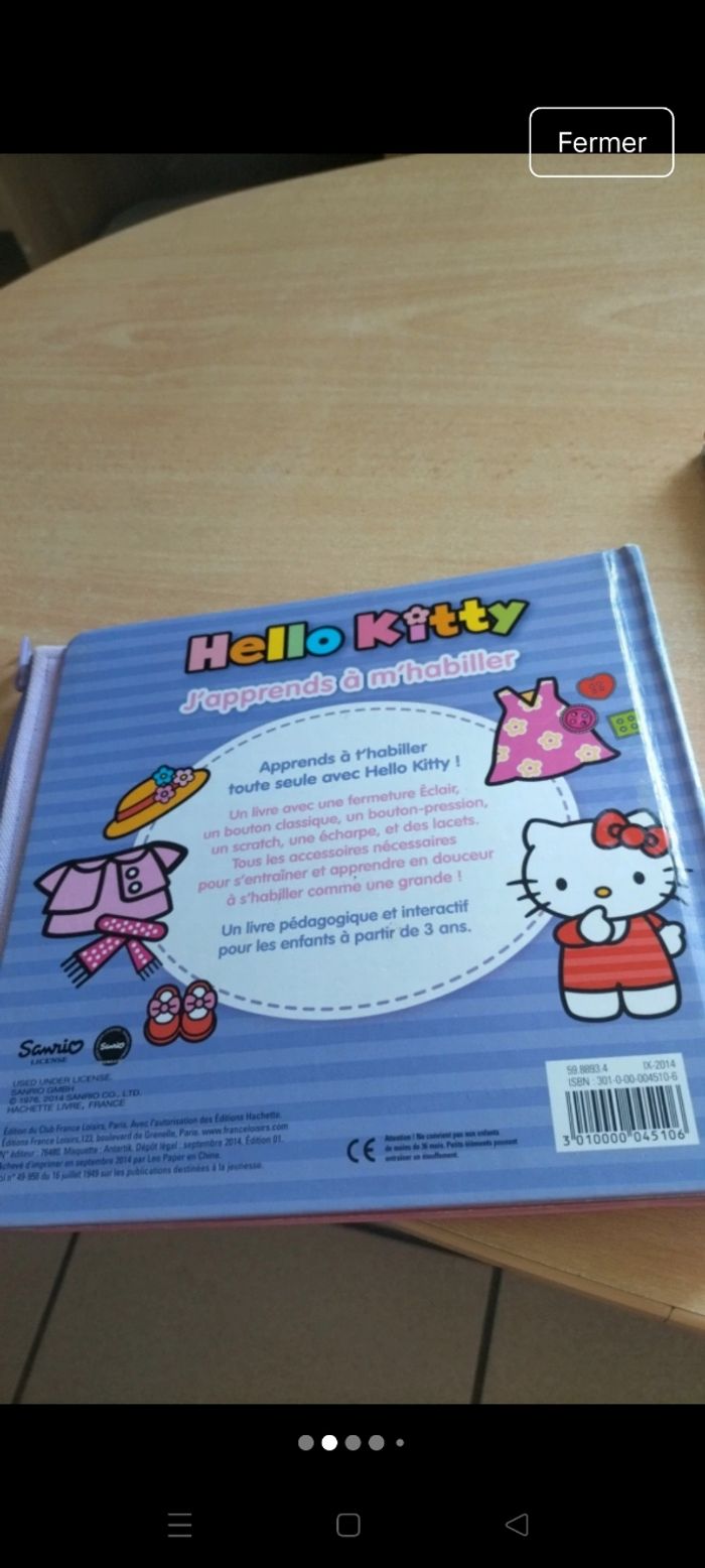 Imagier hello Kitty - photo numéro 2